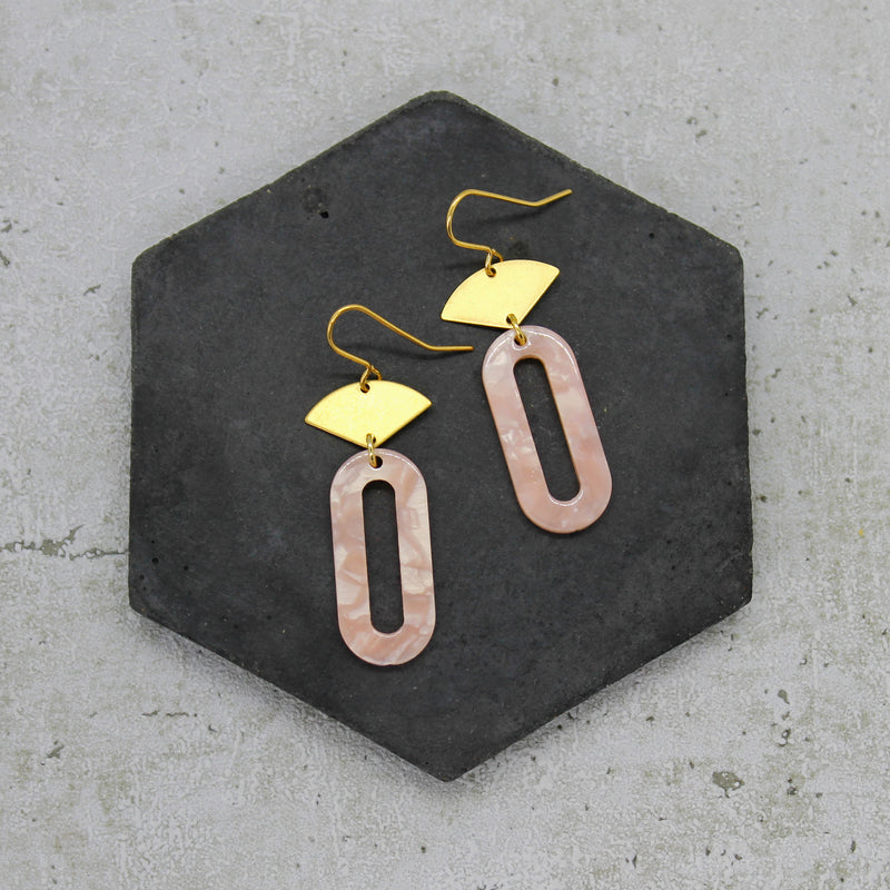 Acrylic drop earrings - Mara studio