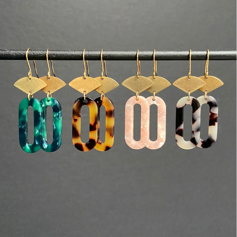 Acrylic drop earrings - Mara studio